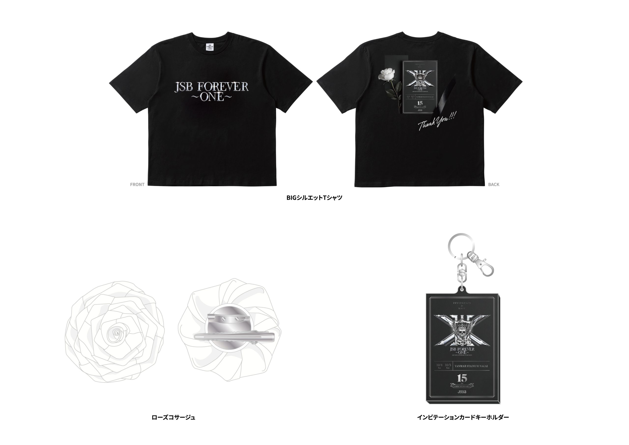 ミュージシャン JSB Poster Big Tee 三代⽬ J SOUL BROTHERS 15TH ANNIVERSARY STADIUM LIVE 